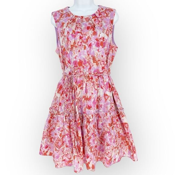 JADE NWT Melody Tam Braid Belt Cupcake Dress- size L - Picture 2 of 10
